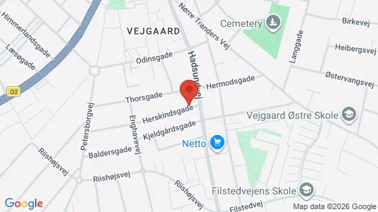 Boligudlejningsejendomme til salg i Aalborg Centrum - kort over placeringen