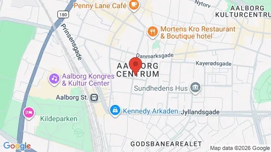 Boligudlejningsejendomme til salg i Aalborg Centrum - kort over placeringen