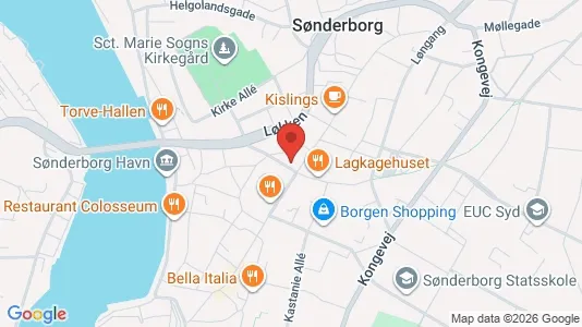 Boligudlejningsejendomme til salg i Sønderborg - kort over placeringen