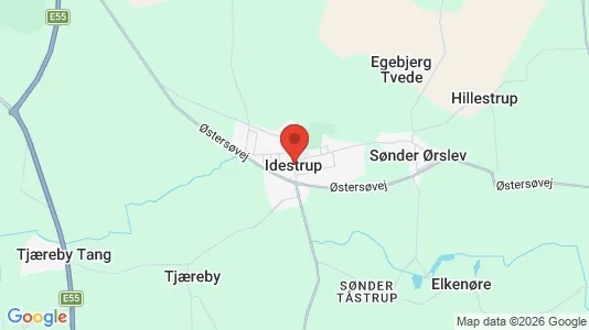 Erhvervsgrunde til salg i Idestrup - kort over placeringen