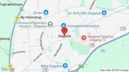 Butikslokaler til salg i Slagelse - Foto fra Google Street View