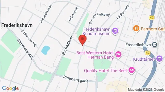 Boligudlejningsejendomme til salg i Frederikshavn - kort over placeringen