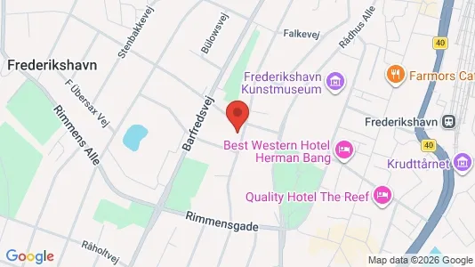 Boligudlejningsejendomme til salg i Frederikshavn - kort over placeringen