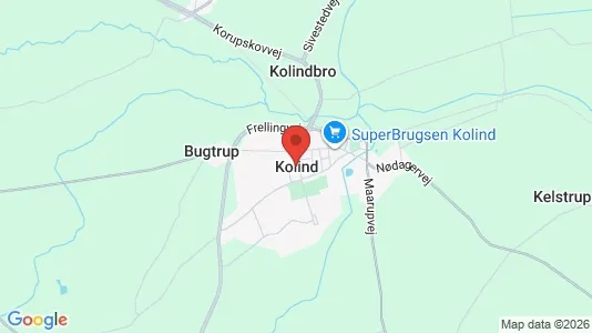 Erhvervsgrunde til salg i Kolind - Foto fra Google Street View