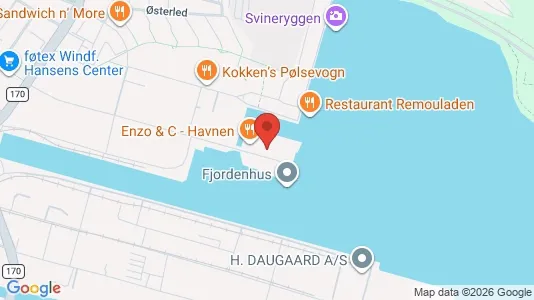 Kontorlokaler til salg i Vejle Centrum - kort over placeringen