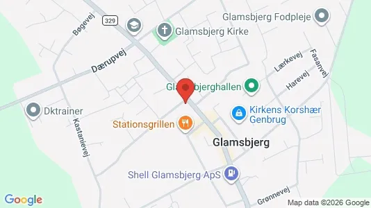 Erhvervslejemål til salg i Glamsbjerg - Foto fra Google Street View