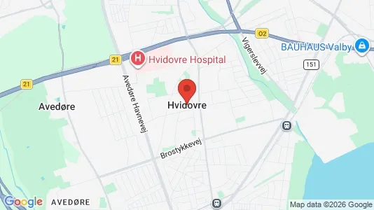 Butikslokaler til salg i Hvidovre - kort over placeringen