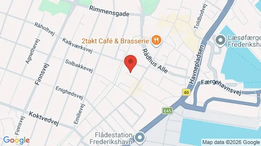 Boligudlejningsejendomme til salg i Frederikshavn - kort over placeringen