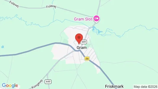 Butikslokaler til salg i Gram - Foto fra Google Street View