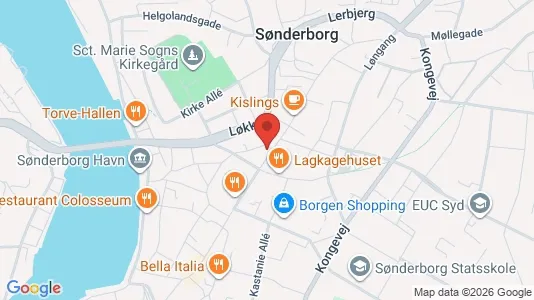 Boligudlejningsejendomme til salg i Sønderborg - kort over placeringen