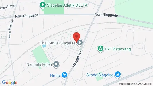 Boligudlejningsejendomme til salg i Slagelse - kort over placeringen