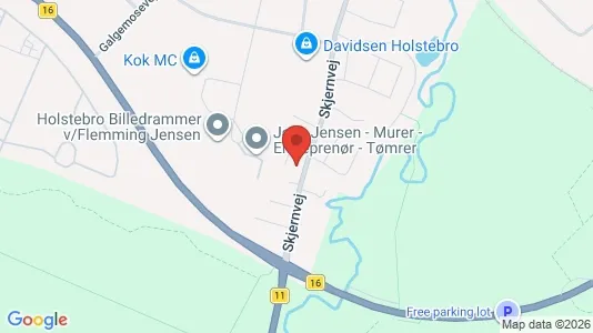 Boligudlejningsejendomme til salg i Holstebro - kort over placeringen
