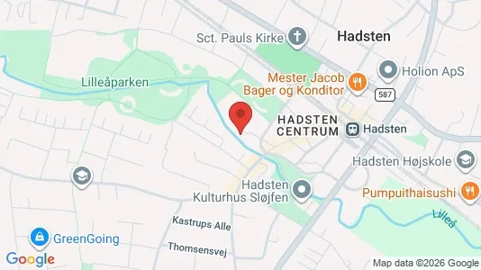 Boligudlejningsejendomme til salg i Hadsten - kort over placeringen