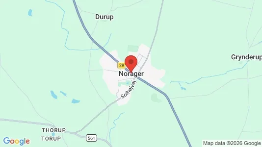 Butikslokaler til salg i Nørager - Foto fra Google Street View
