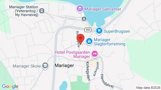 Erhvervslejemål til salg i Mariager - kort over placeringen