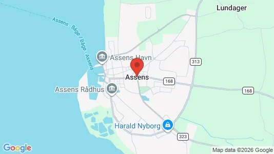 Butikslokaler til salg i Assens - Foto fra Google Street View
