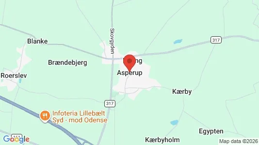 Erhvervsgrunde til salg i Asperup - Foto fra Google Street View