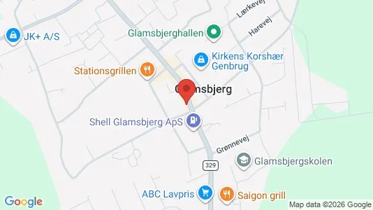 Erhvervslejemål til salg i Glamsbjerg - Foto fra Google Street View
