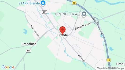 Boligudlejningsejendomme til salg i Brande - Foto fra Google Street View