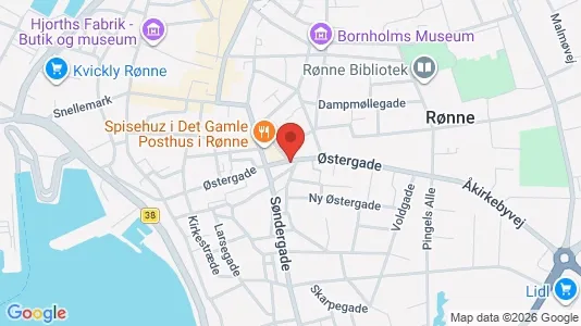 Erhvervslejemål til salg i Rønne - Foto fra Google Street View