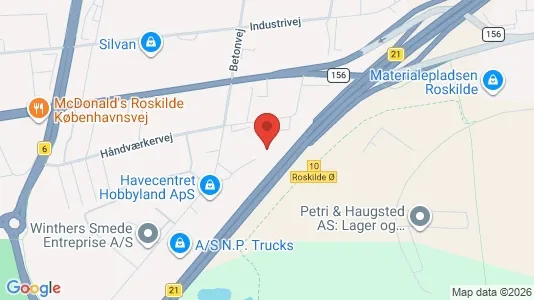 Lagerlokaler til salg i Roskilde - Foto fra Google Street View