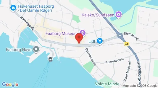 Kontorlokaler til salg i Faaborg - kort over placeringen