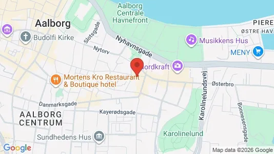 Boligudlejningsejendomme til salg i Aalborg Centrum - kort over placeringen