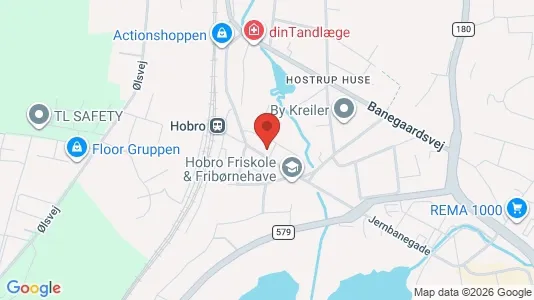 Boligudlejningsejendomme til salg i Hobro - kort over placeringen
