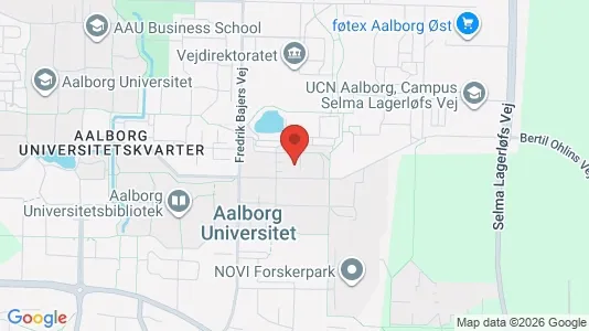 Kontorlokaler til salg i Aalborg Øst - kort over placeringen