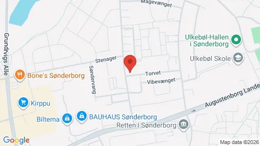 Boligudlejningsejendomme til salg i Sønderborg - kort over placeringen