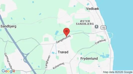 Butikslokaler til salg i Vedbæk - kort over placeringen
