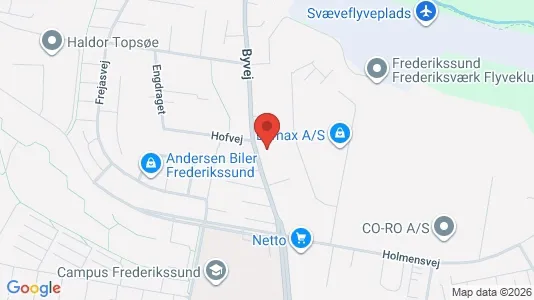 Boligudlejningsejendomme til salg i Frederikssund - kort over placeringen