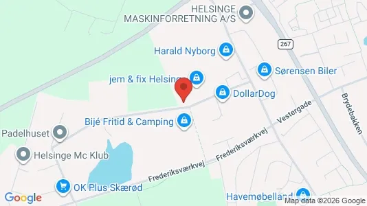 Lagerlokaler til salg i Helsinge - Foto fra Google Street View