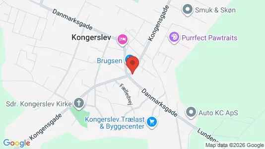Kontorlokaler til salg i Kongerslev - kort over placeringen
