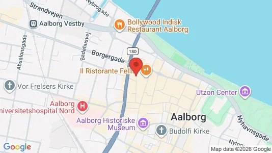 Boligudlejningsejendomme til salg i Aalborg Centrum - kort over placeringen