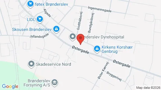 Lagerlokaler til salg i Brønderslev - Foto fra Google Street View