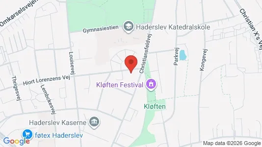 Boligudlejningsejendomme til salg i Haderslev - kort over placeringen