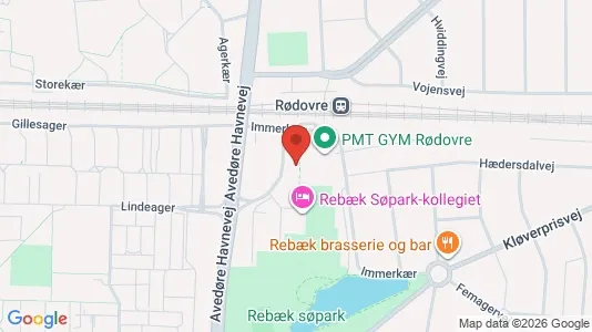 Erhvervslejemål til salg i Hvidovre - kort over placeringen