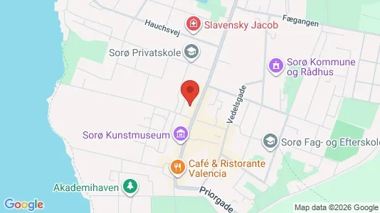 Boligudlejningsejendomme til salg i Sorø - kort over placeringen