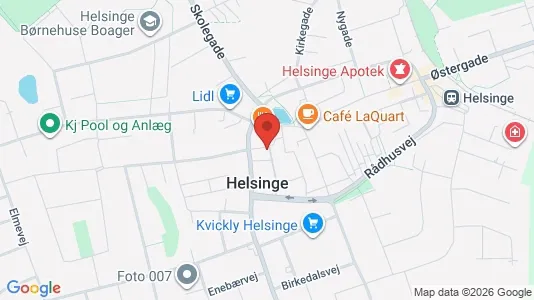 Boligudlejningsejendomme til salg i Helsinge - kort over placeringen