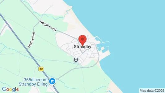 Boligudlejningsejendomme til salg i Strandby - kort over placeringen