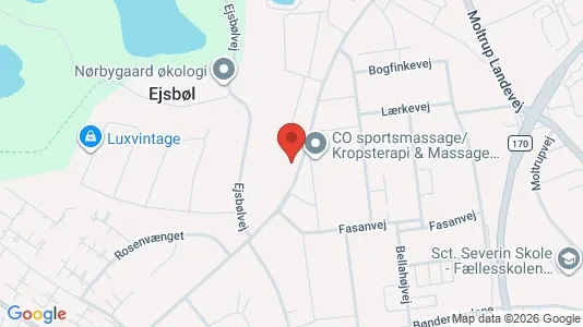 Erhvervsgrunde til salg i Haderslev - kort over placeringen
