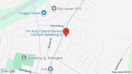 Værkstedslokaler til salg i Nykøbing Sjælland - kort over placeringen