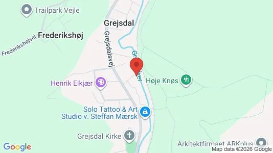 Erhvervslejemål til salg i Vejle Centrum - kort over placeringen
