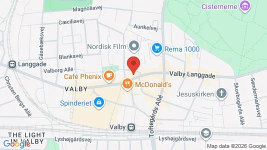 Erhvervslejemål til salg i Valby - kort over placeringen