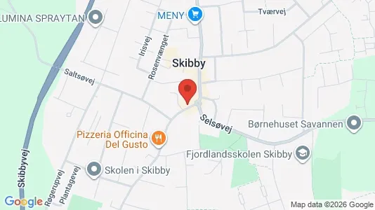 Boligudlejningsejendomme til salg i Skibby - kort over placeringen