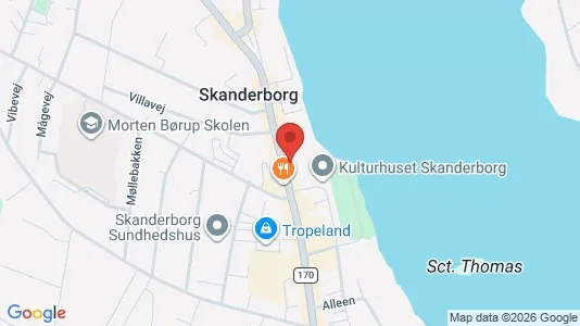 Boligudlejningsejendomme til salg i Skanderborg - kort over placeringen