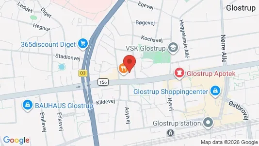 Erhvervslejemål til salg i Glostrup - kort over placeringen