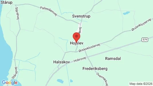 Restaurantlokaler til salg i Højslev - kort over placeringen