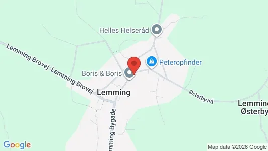 Boligudlejningsejendomme til salg i Lemming - kort over placeringen